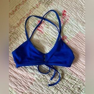 Jolyn blue bikini vent top size medium